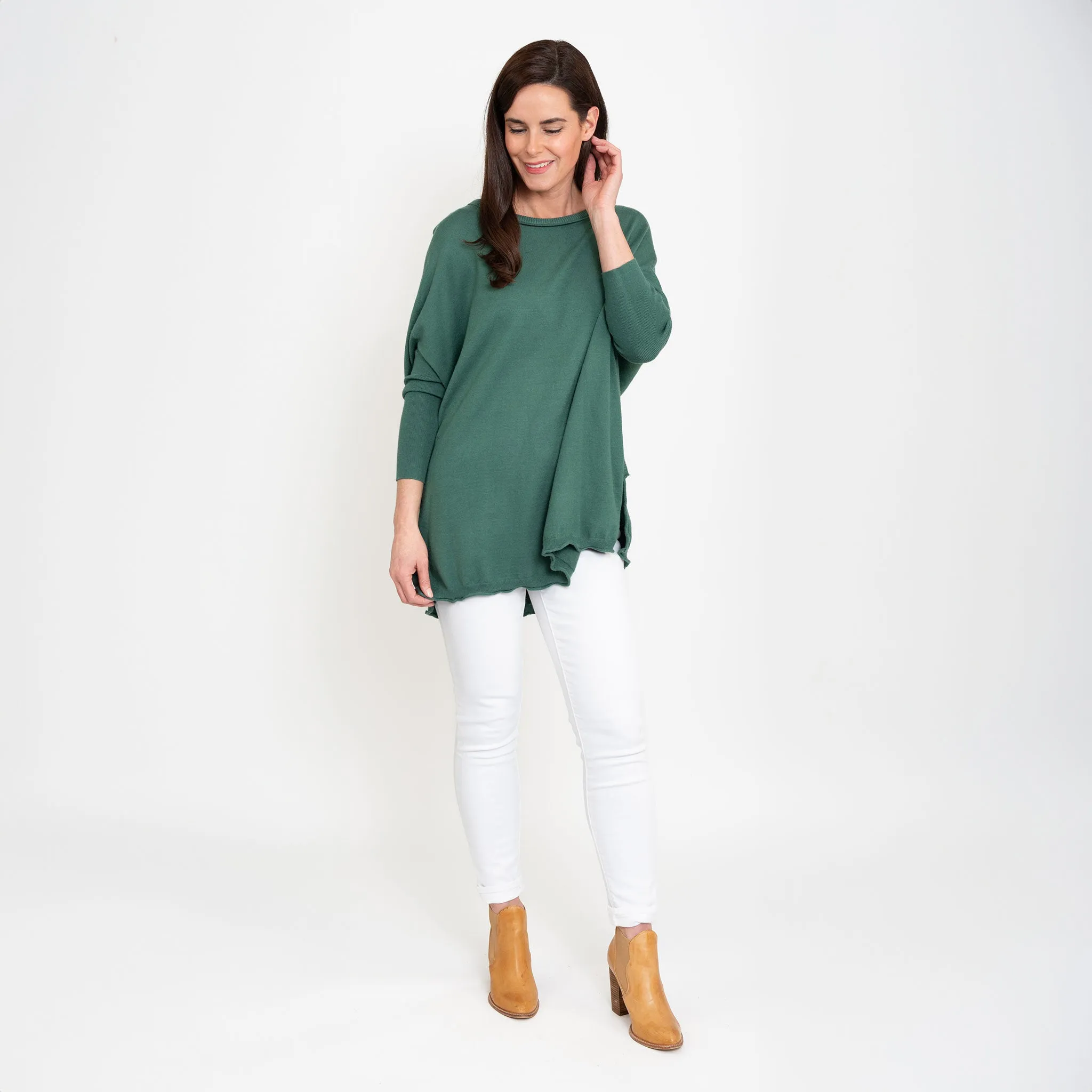 Halsey Relaxed Poncho Sweater