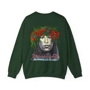 Hawaiian Strength Goddess of the Hula Hi'iaka-i-ka-poli-o-Pele Vintage Design 90s New Print Unisex Heavy Blend™ Crewneck Sweatshirt