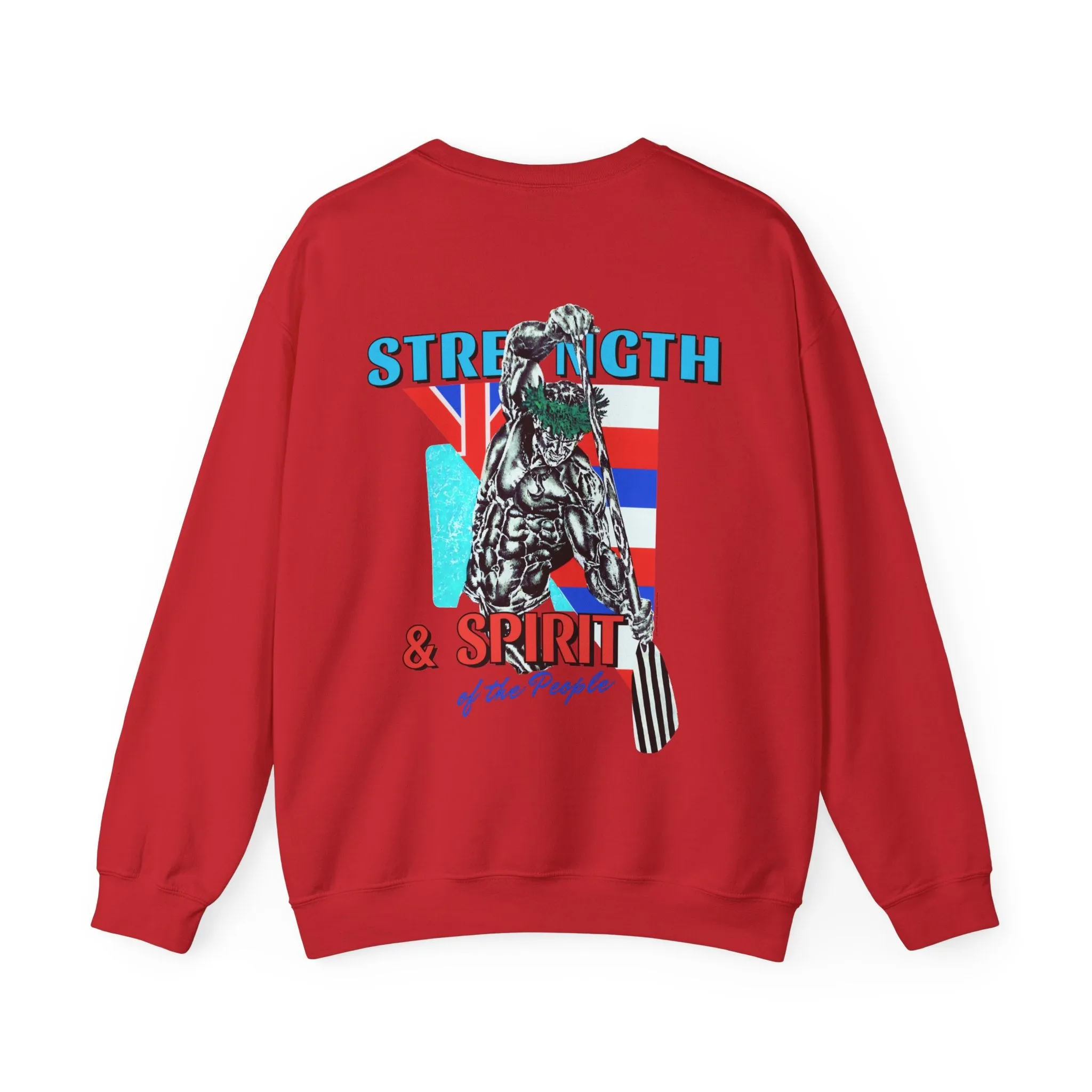 Hawaiian Strength Strength and Spirit of the People Vintage Design 90s New Print Unisex Heavy Blend™ Crewneck Sweatshirt