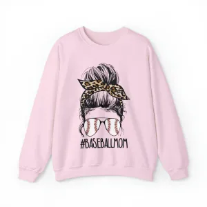 Hazel Blues® |  Baseball Mom Leopard Graphic Sweatshirt