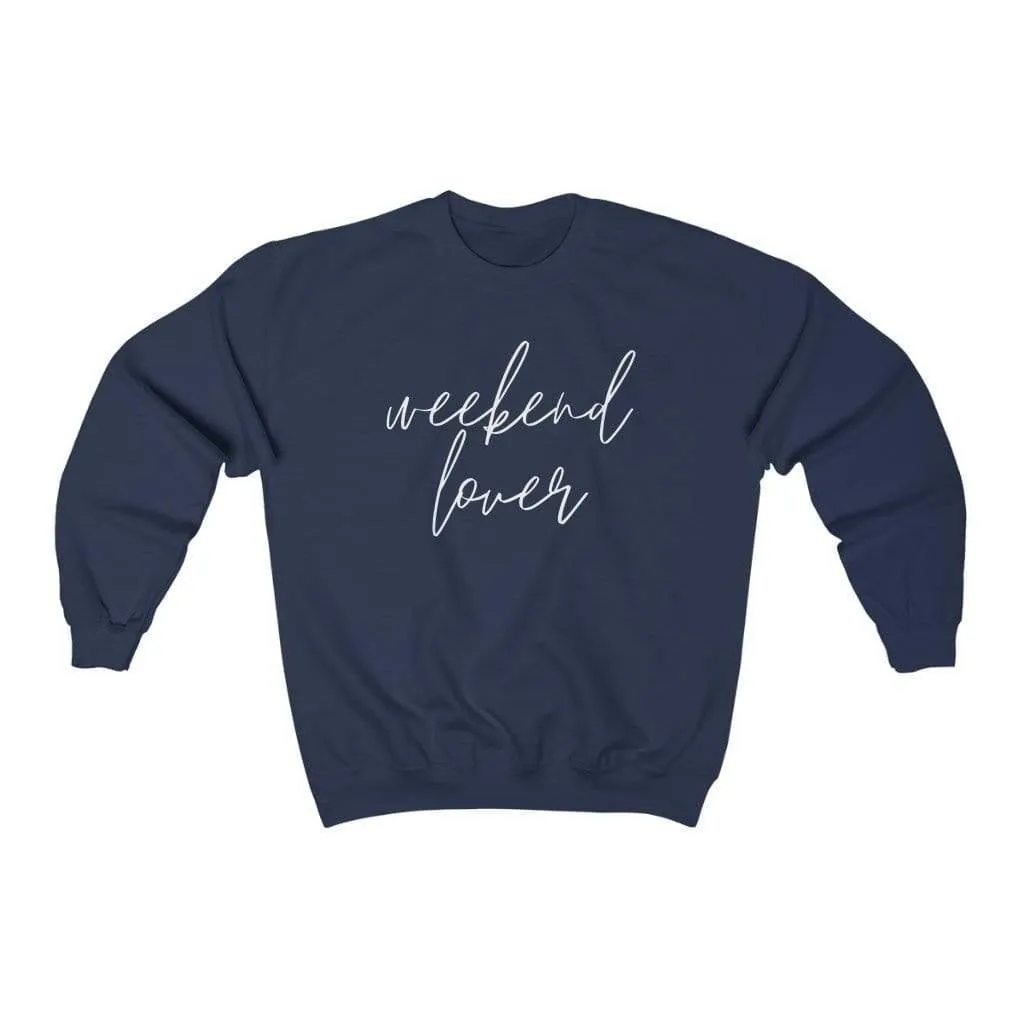 Hazel Blues® | Weekend Lover Crew Graphic Sweatshirt