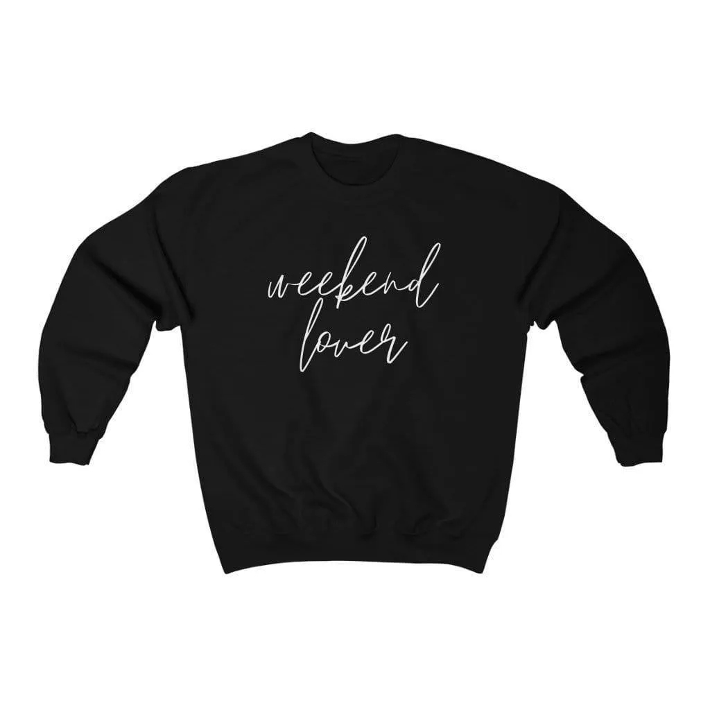 Hazel Blues® | Weekend Lover Crew Graphic Sweatshirt