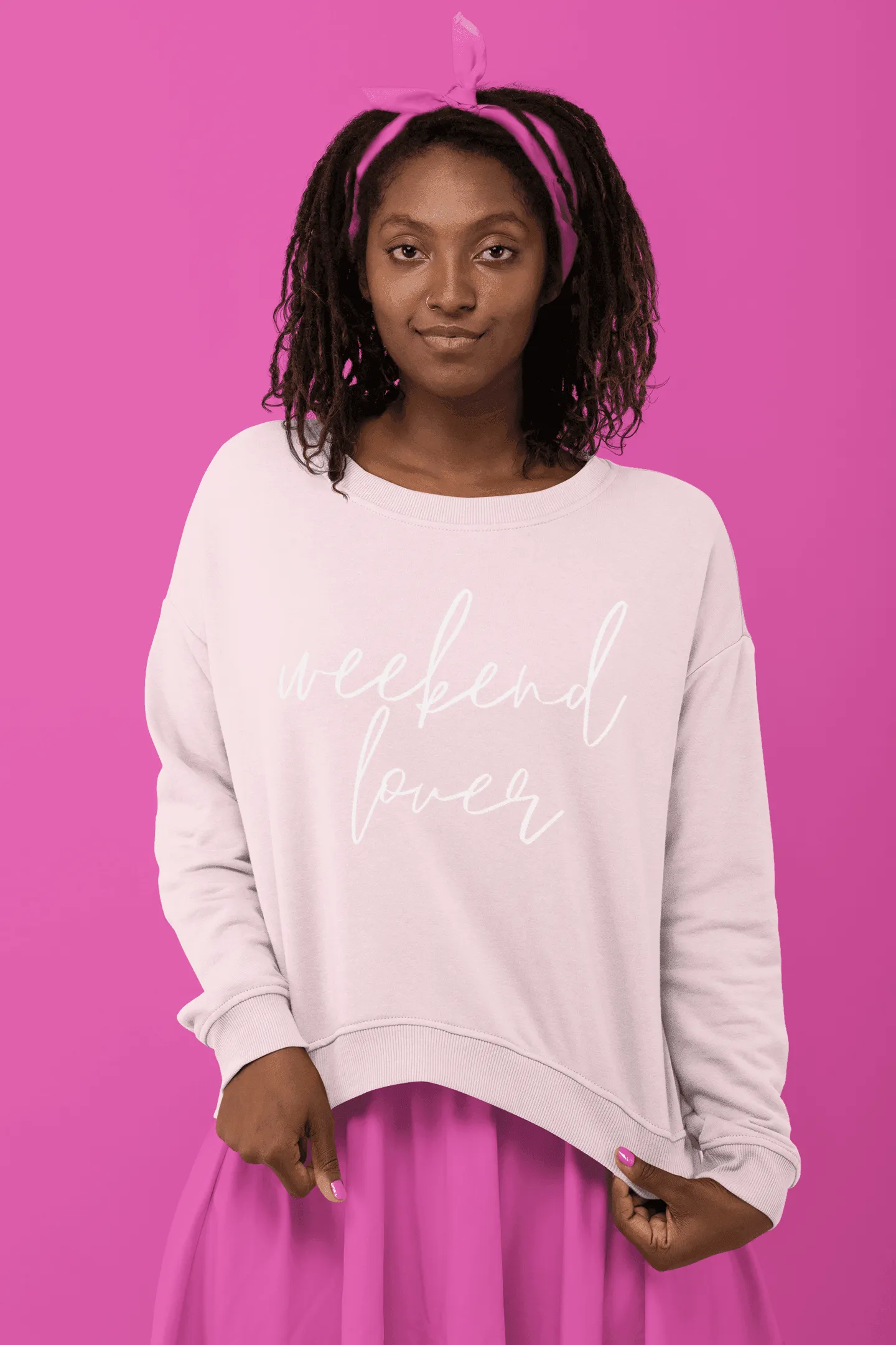 Hazel Blues® | Weekend Lover Crew Graphic Sweatshirt