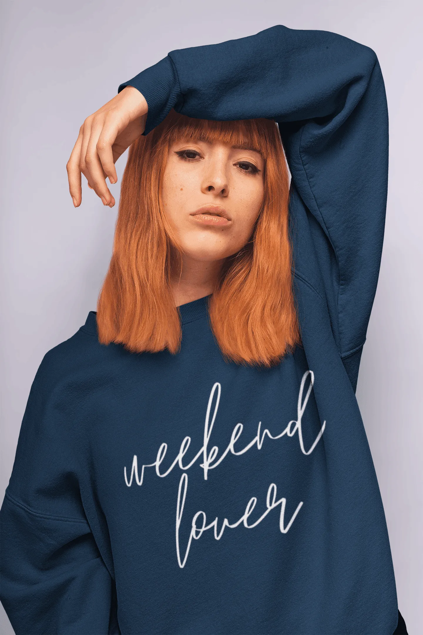 Hazel Blues® | Weekend Lover Crew Graphic Sweatshirt