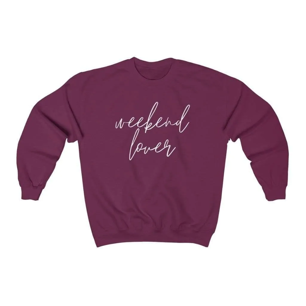 Hazel Blues® | Weekend Lover Crew Graphic Sweatshirt