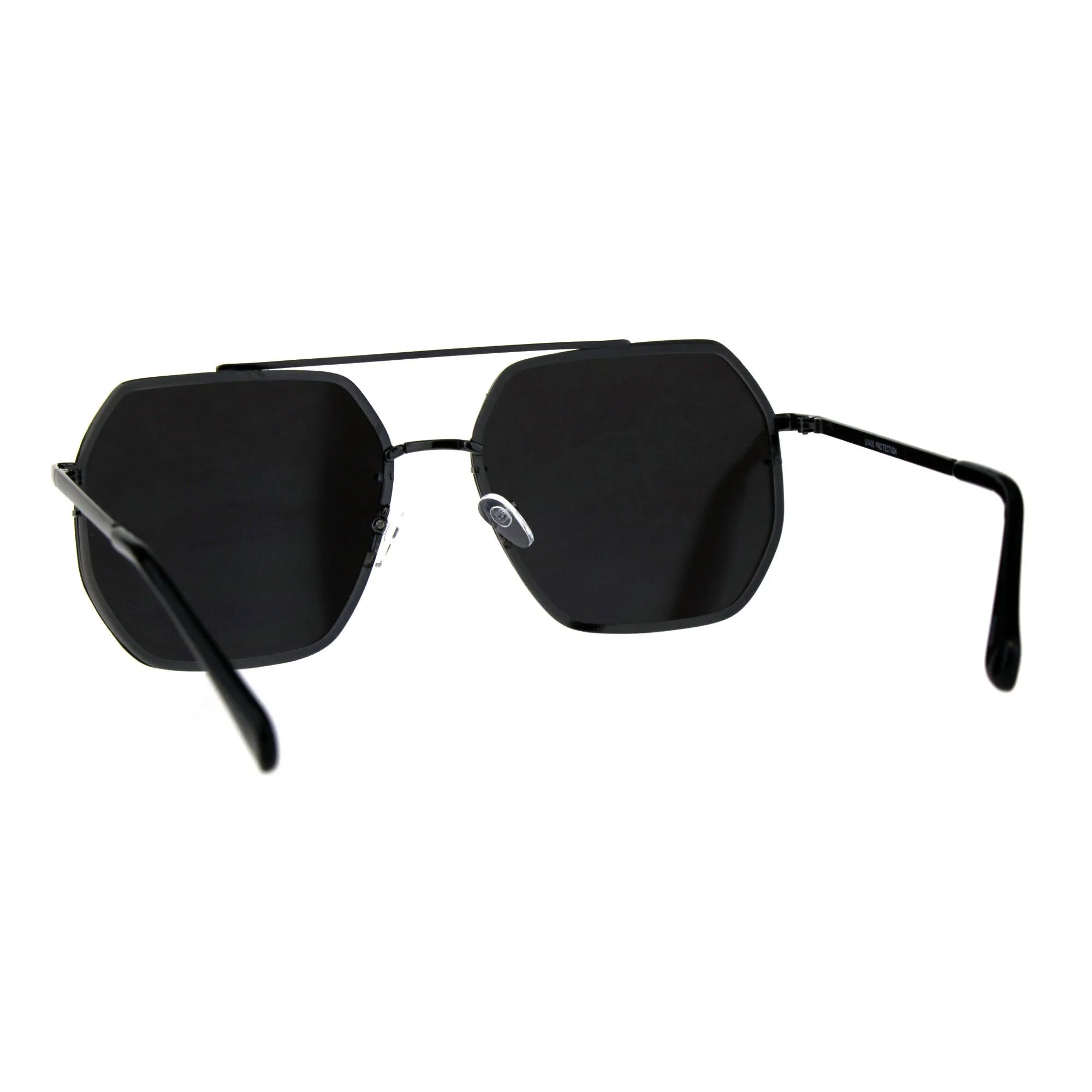 Hepta-Square Mirrored  Pilot Sunglasses