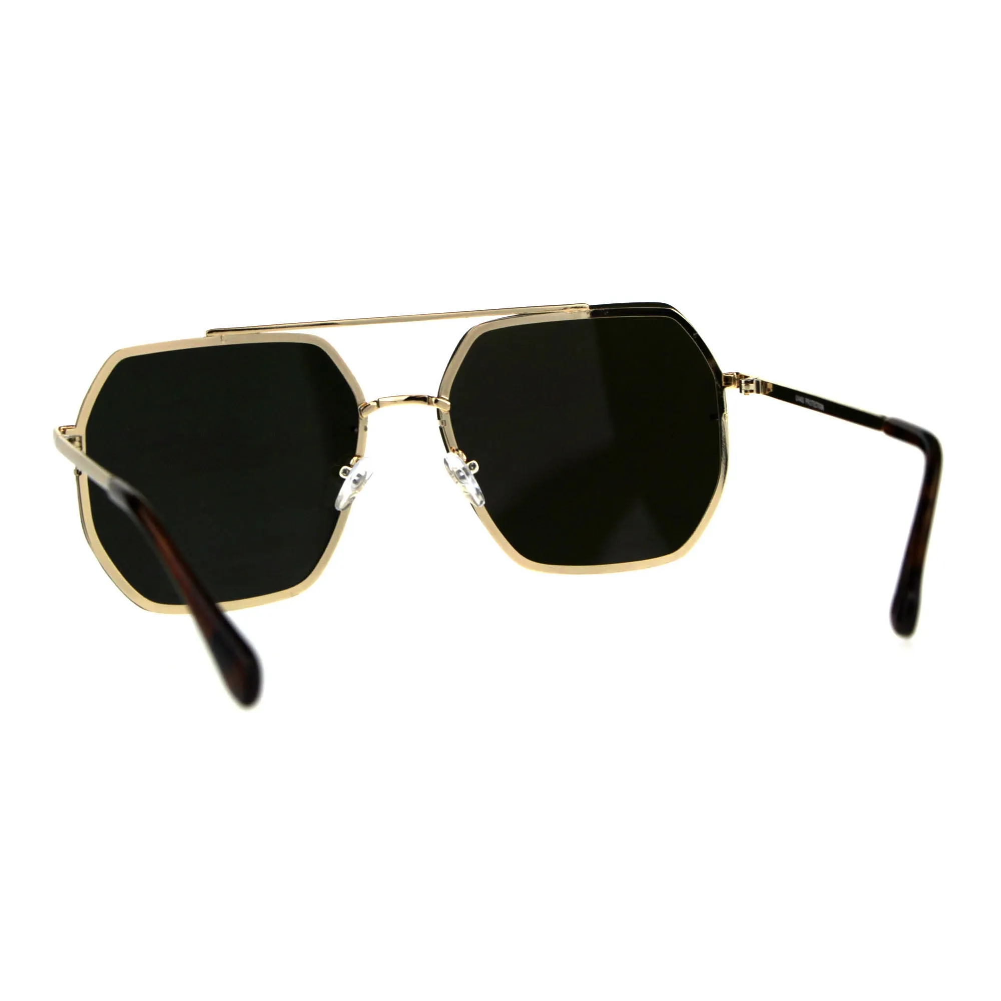 Hepta-Square Mirrored  Pilot Sunglasses