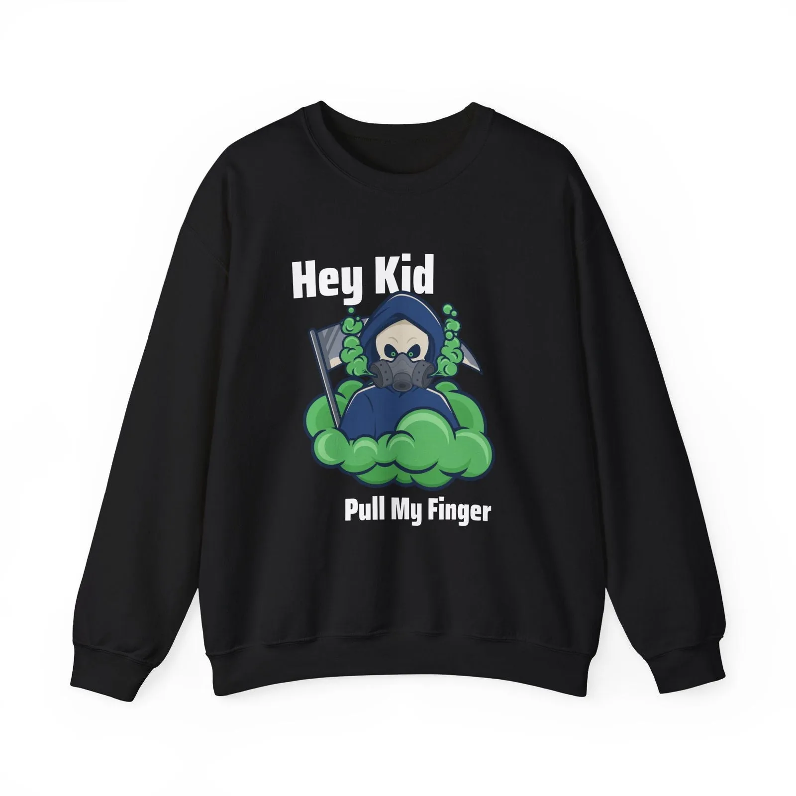 Hey Kid Pull My Finger Dad Joke Unisex Heavy Blend™ Crewneck Sweatshirt