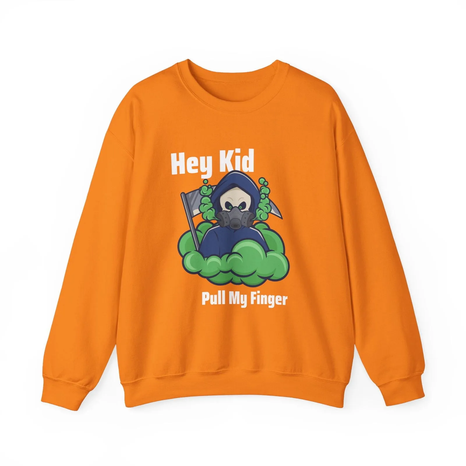 Hey Kid Pull My Finger Dad Joke Unisex Heavy Blend™ Crewneck Sweatshirt