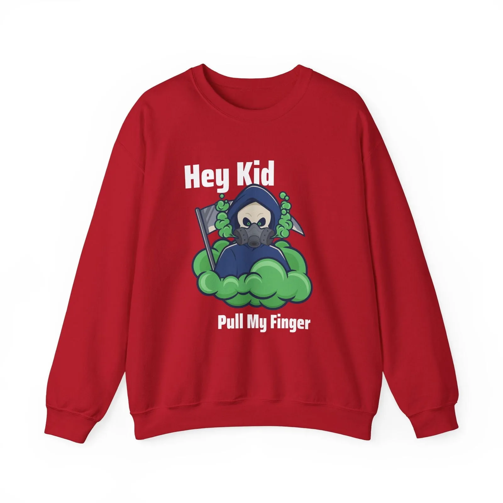 Hey Kid Pull My Finger Dad Joke Unisex Heavy Blend™ Crewneck Sweatshirt