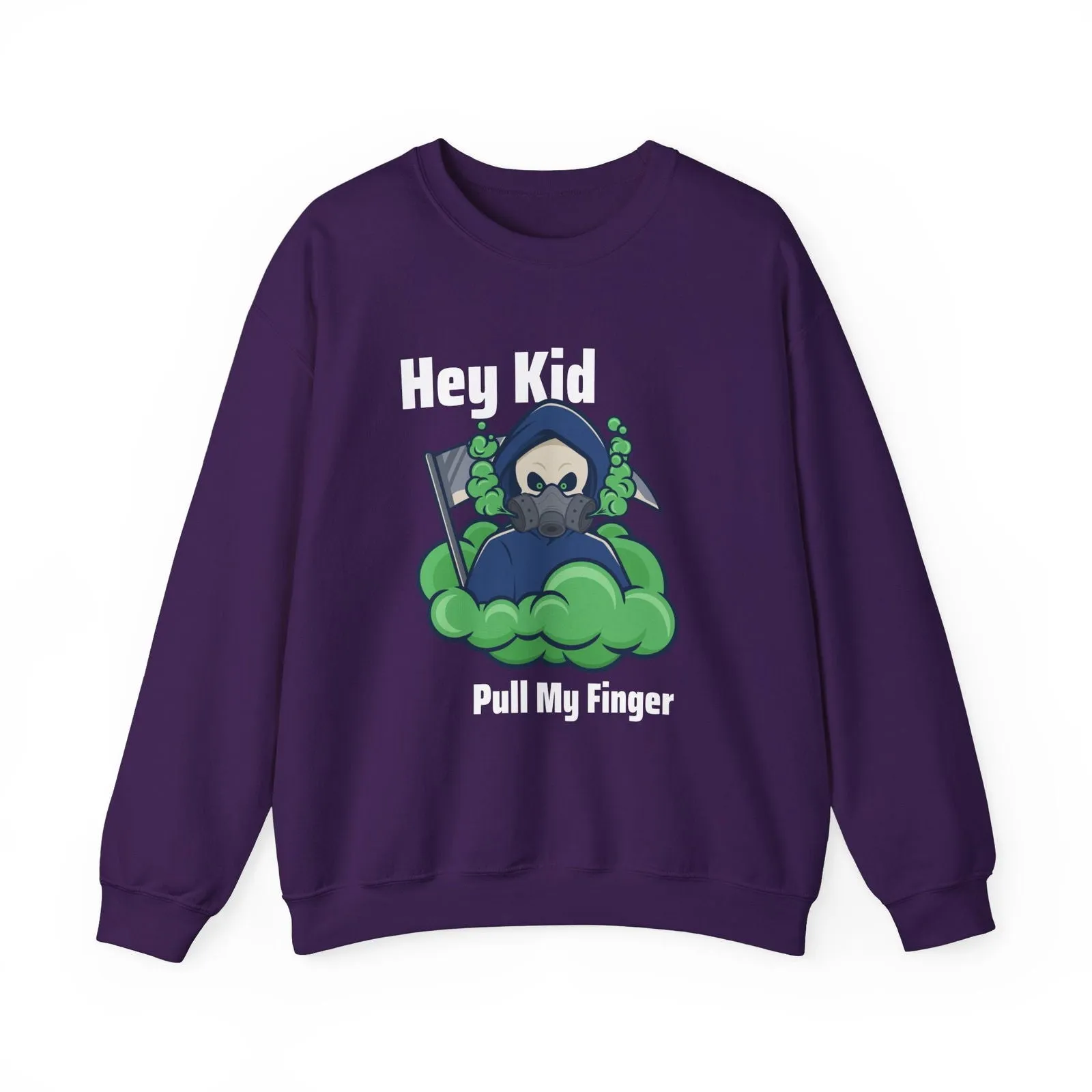 Hey Kid Pull My Finger Dad Joke Unisex Heavy Blend™ Crewneck Sweatshirt