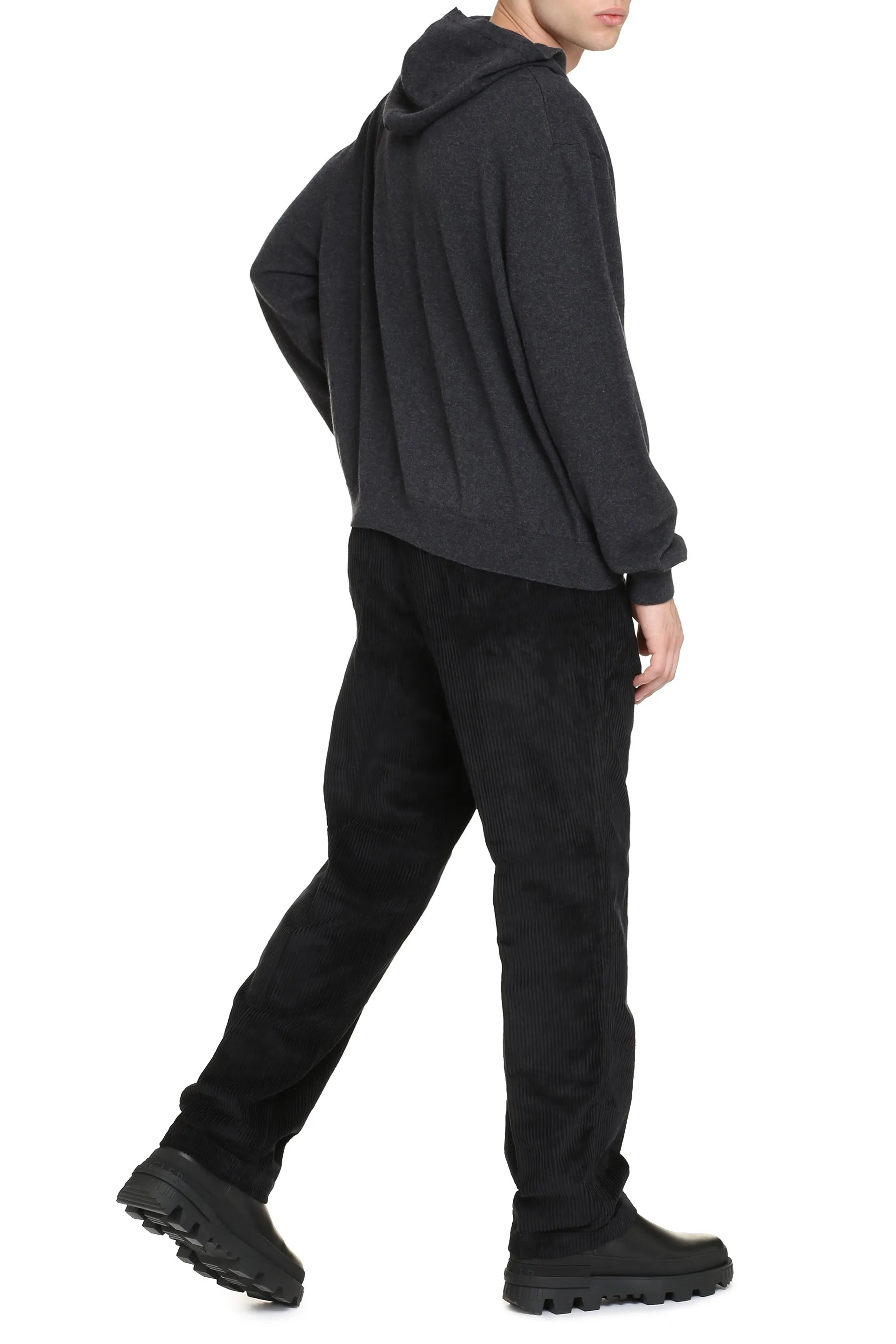 Hooded wool sweater