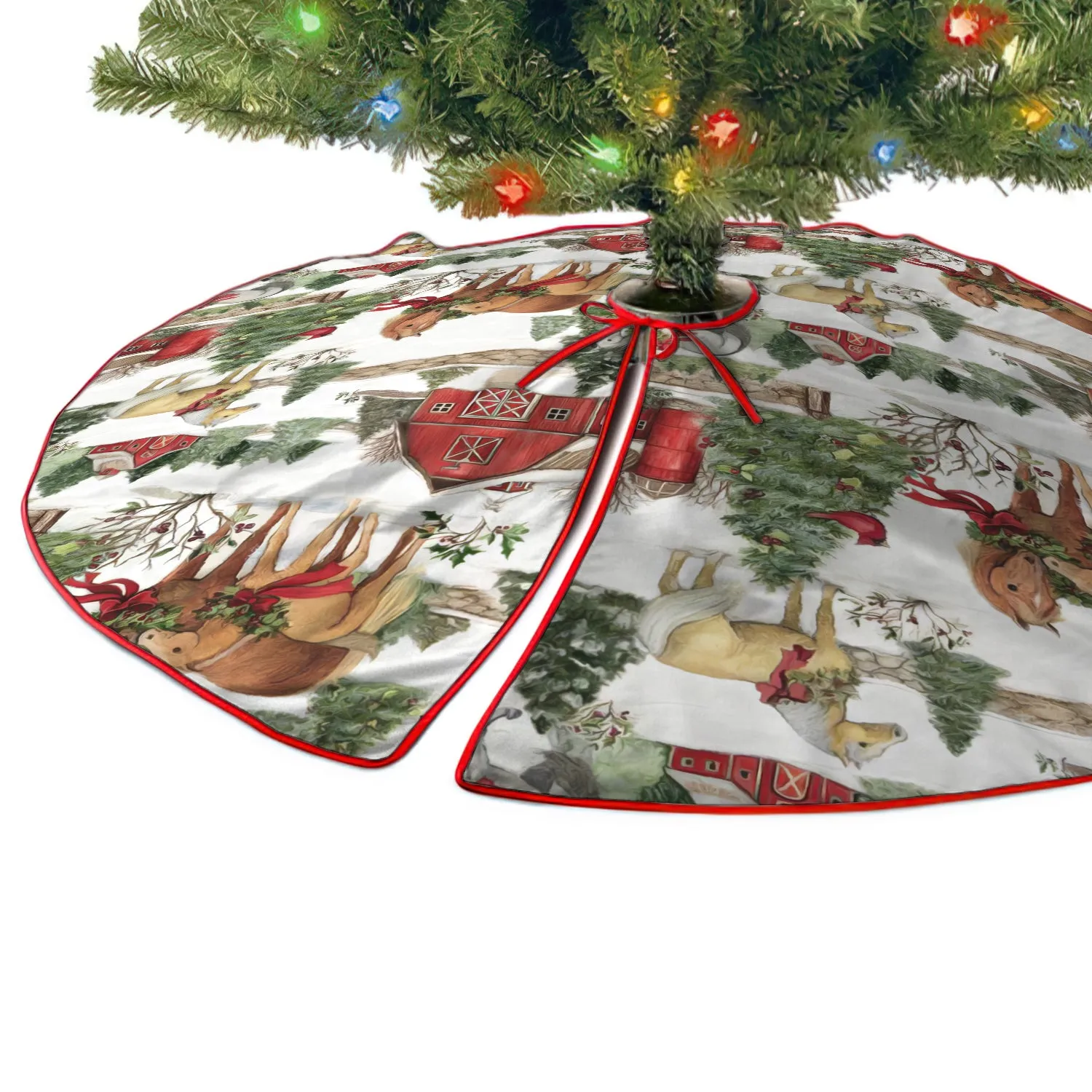 Horses Christmas Tree Skirt - Fuly29