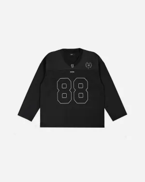 Hours Longsleeve Football Jersey - Black