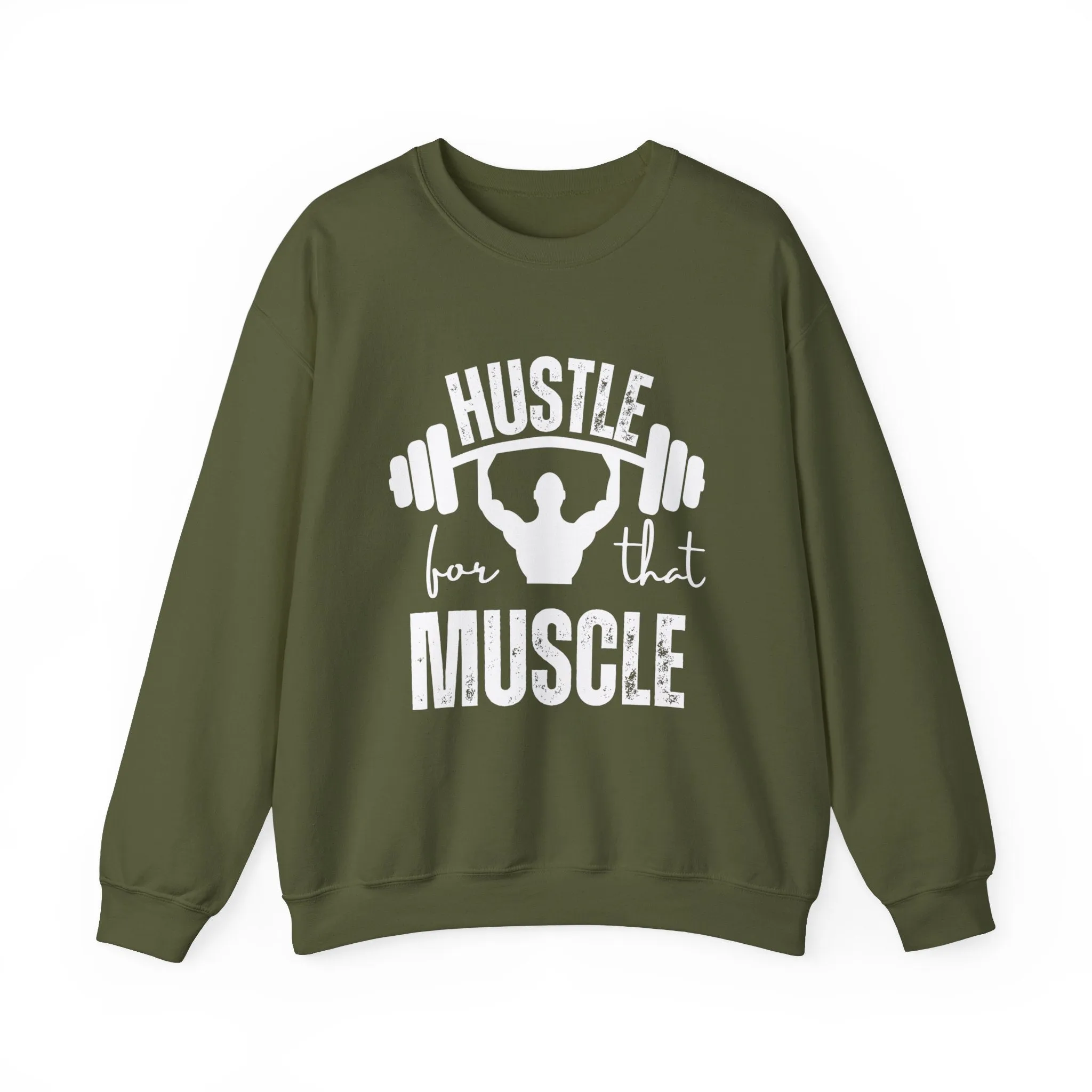 Hustle Muscle Fitness Motivation Sweatshirt