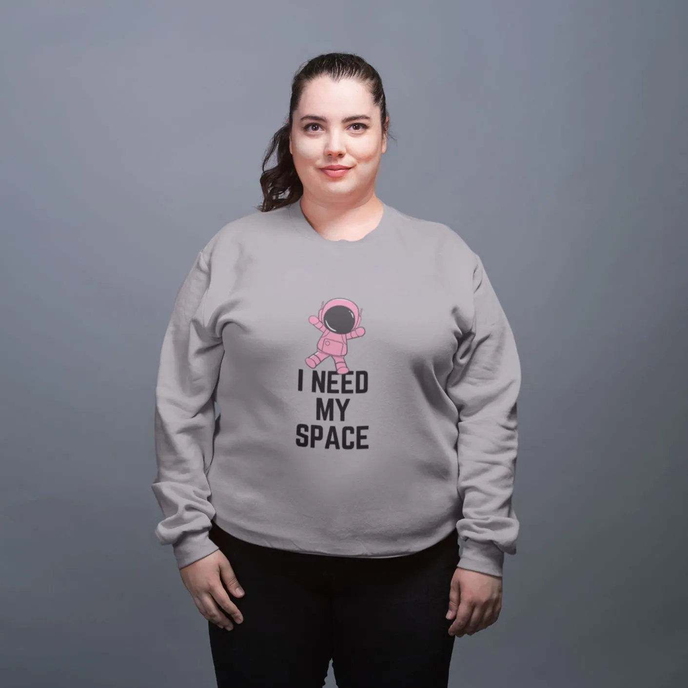 I Need My Space Astronaut Unisex Heavy Blend™ Crewneck Sweatshirt Sizes SM-5XL | Plus Size Available