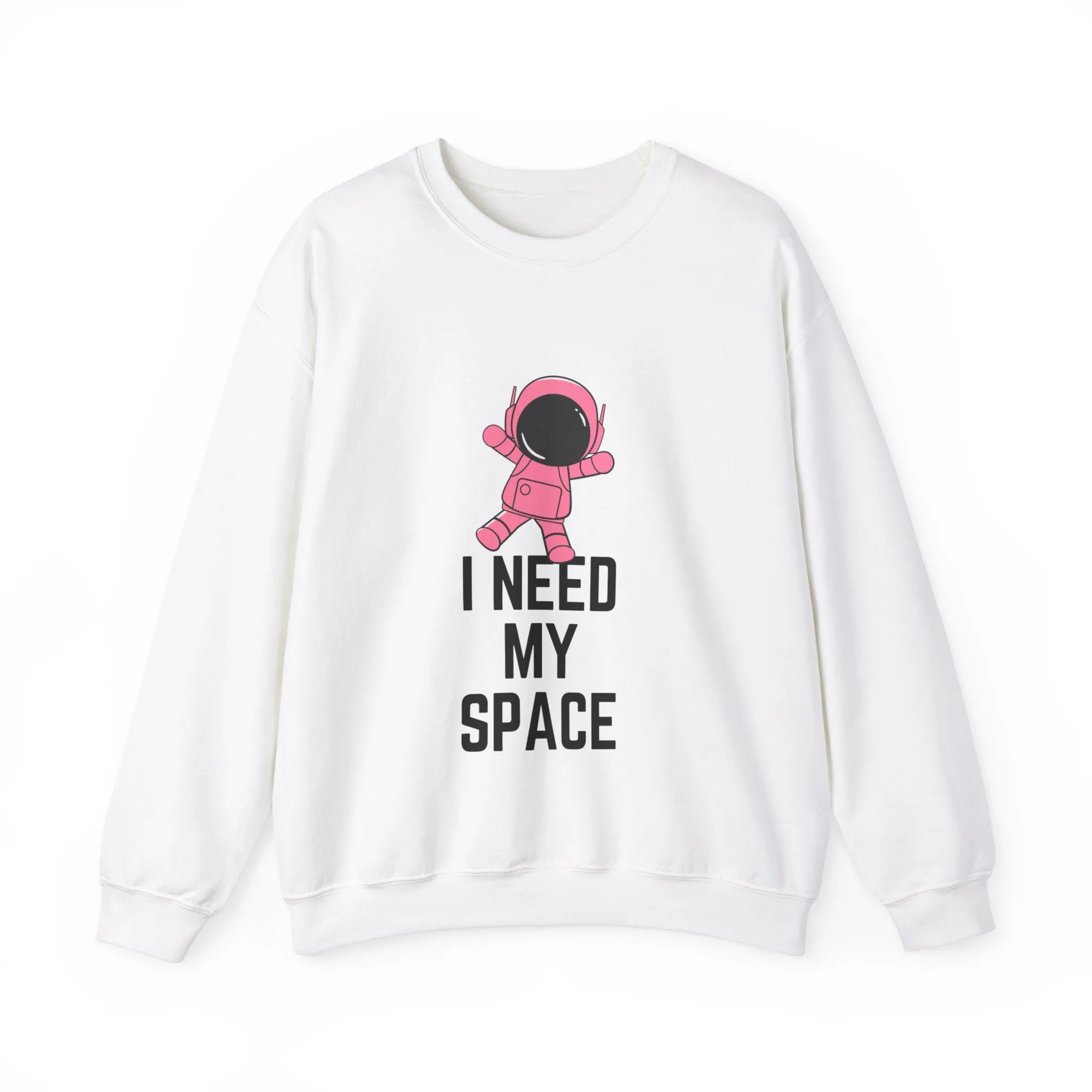 I Need My Space Astronaut Unisex Heavy Blend™ Crewneck Sweatshirt Sizes SM-5XL | Plus Size Available