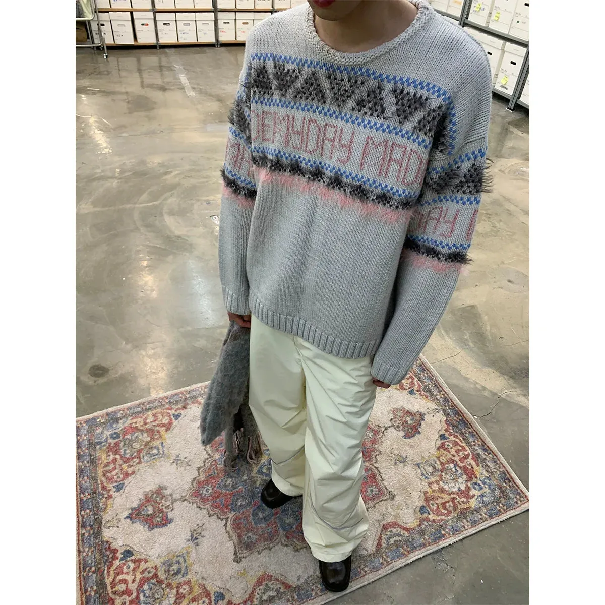 Icelandic Knit Crew Sweater