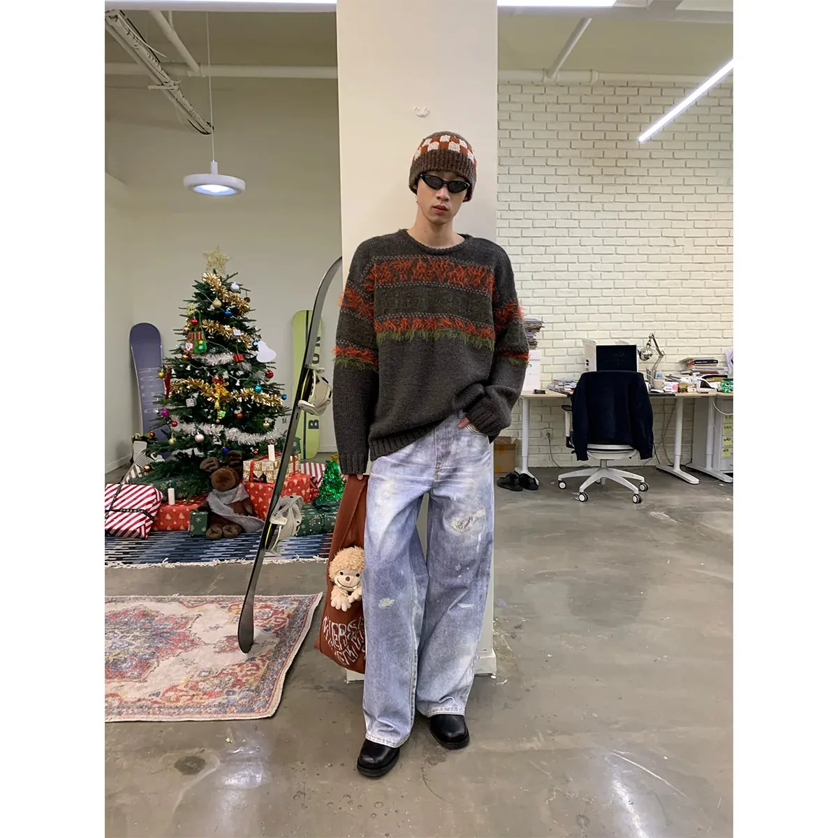 Icelandic Knit Crew Sweater