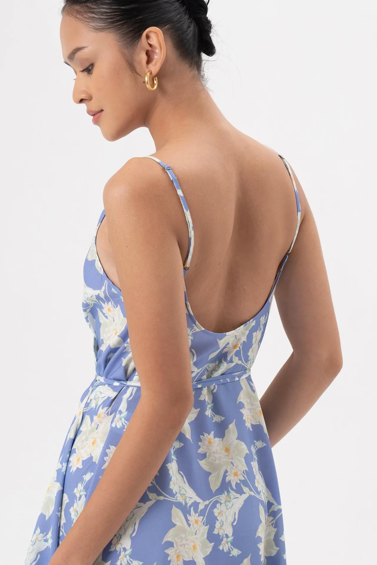 Ilona Wrapped Dress Light Blue