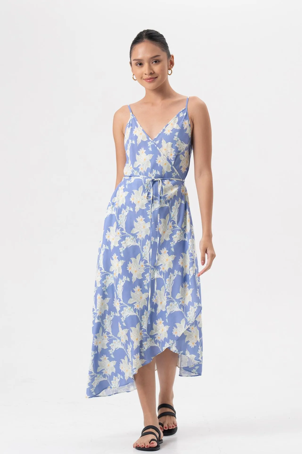 Ilona Wrapped Dress Light Blue