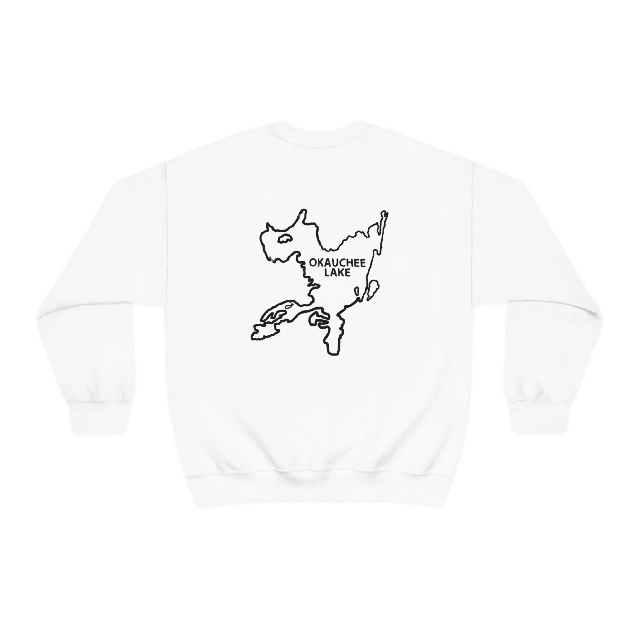 Inner Tube Girl - Okauchee Lake Unisex Heavy Blend™ Crewneck Sweatshirt