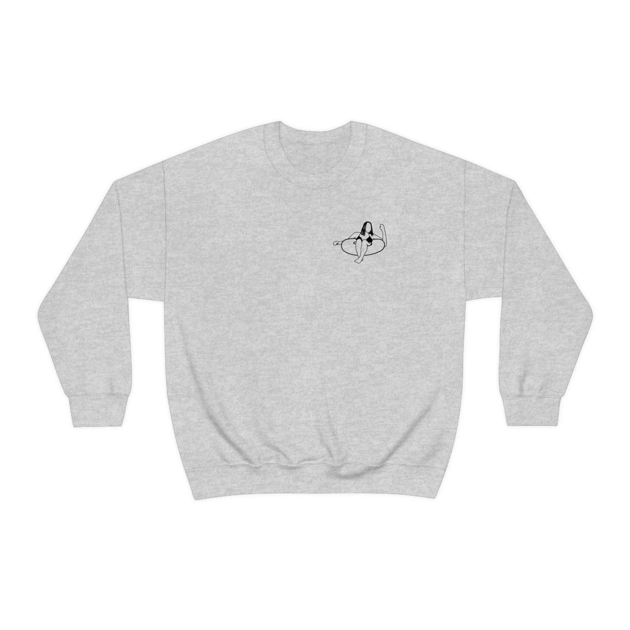 Inner Tube Girl - Okauchee Lake Unisex Heavy Blend™ Crewneck Sweatshirt