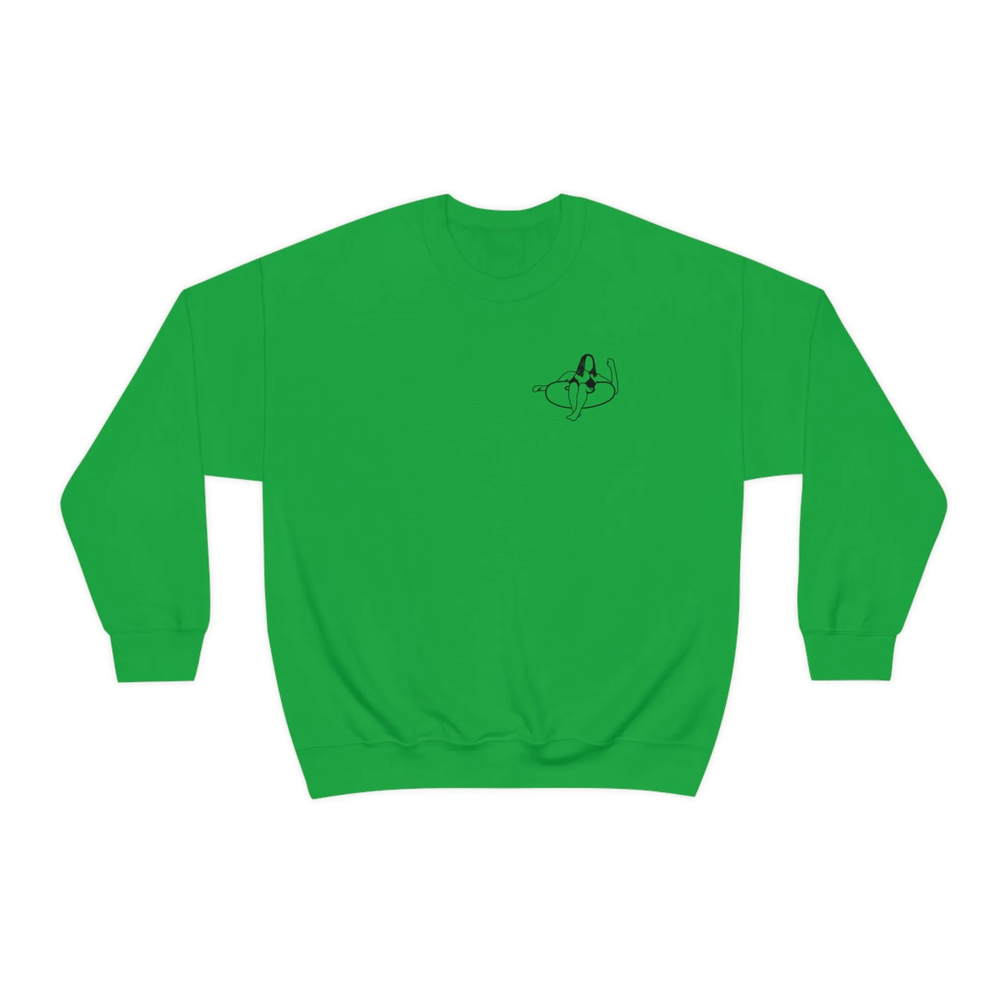 Inner Tube Girl - Okauchee Lake Unisex Heavy Blend™ Crewneck Sweatshirt