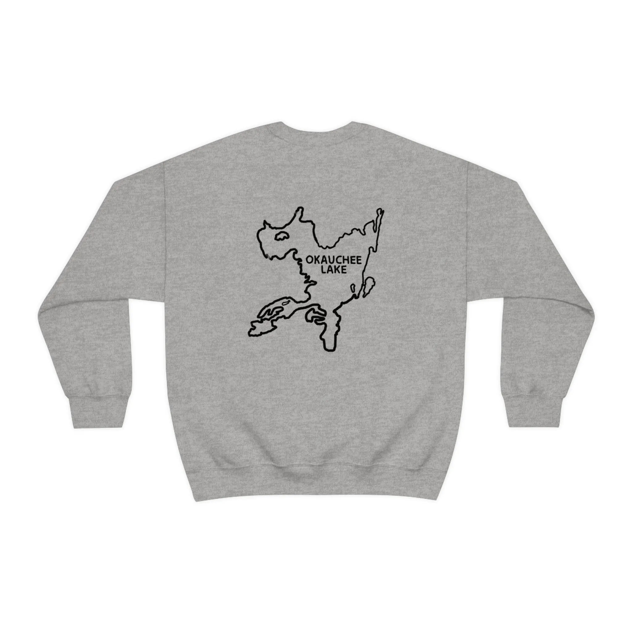 Inner Tube Girl - Okauchee Lake Unisex Heavy Blend™ Crewneck Sweatshirt