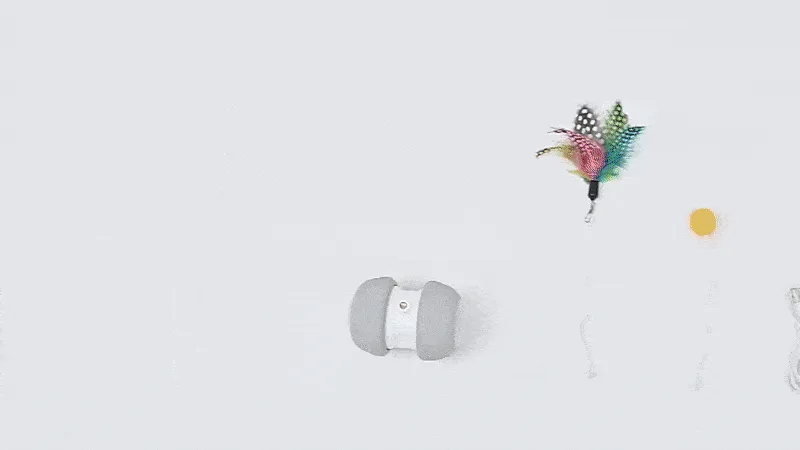Interactive Robotic Cat Wheel Teaser Toy