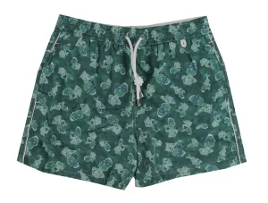 Isaia Green Swim Shorts