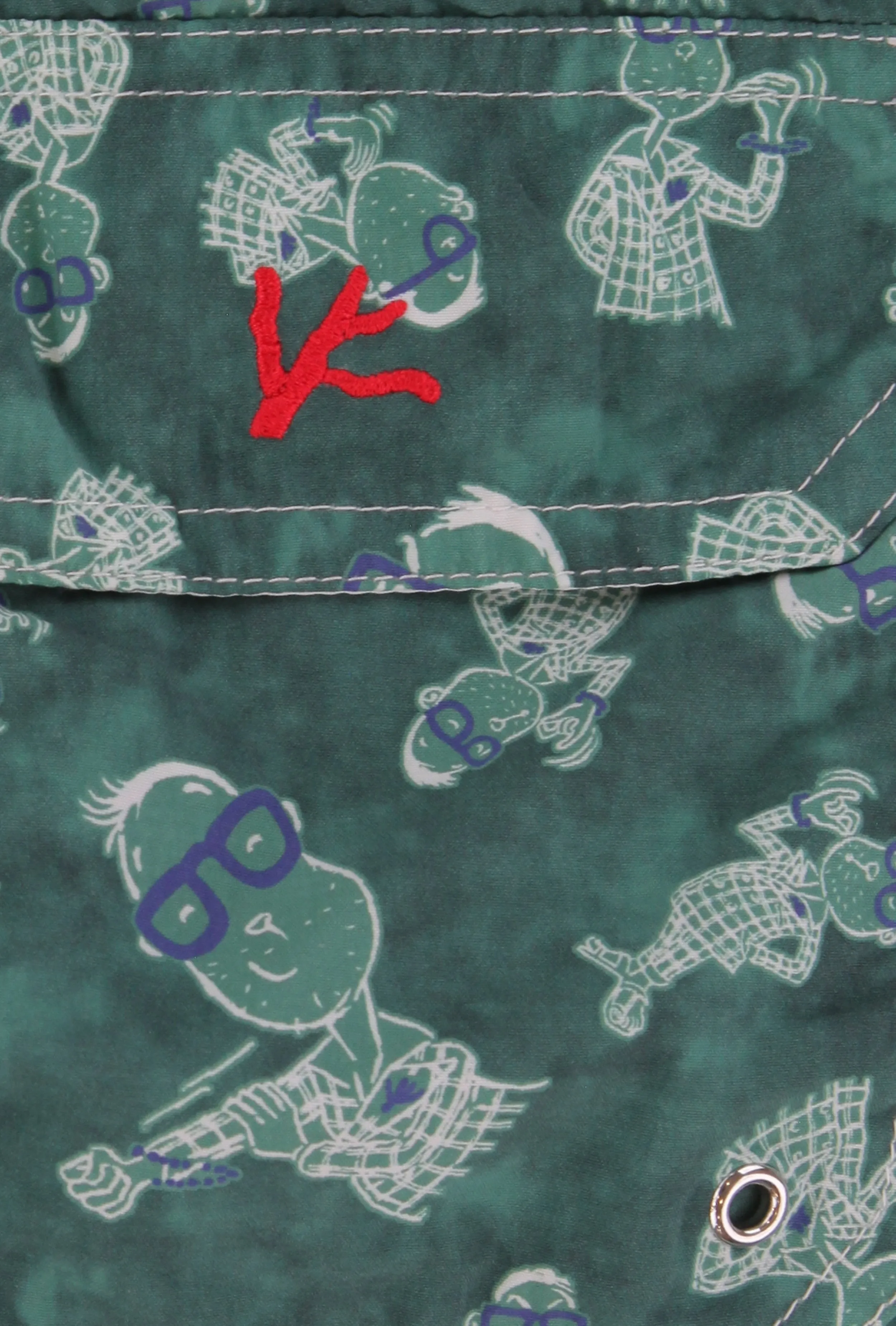 Isaia Green Swim Shorts
