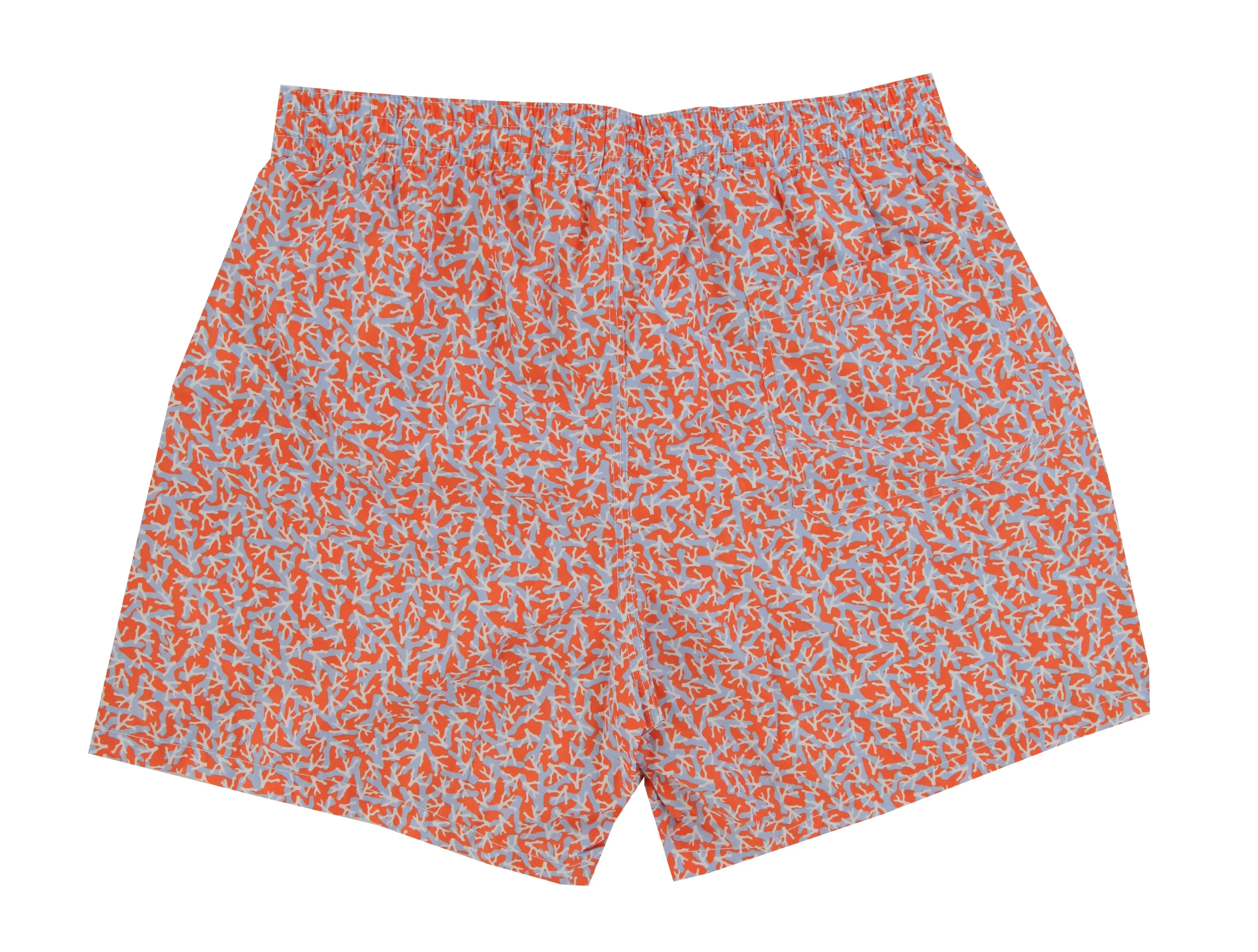 Isaia Orange Swim Shorts