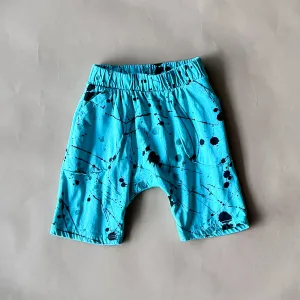 Ivan-Splatter Shorts | Aqua
