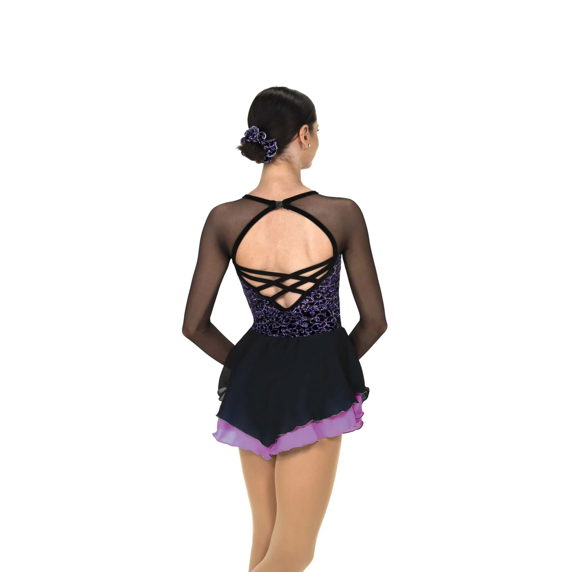 J24/23 Sound of Swirls Dress Black/Purple