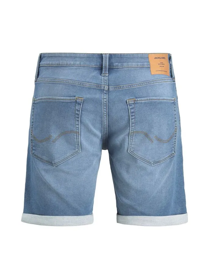 Jack Jones Rick Icon Denim Shorts Light Blue