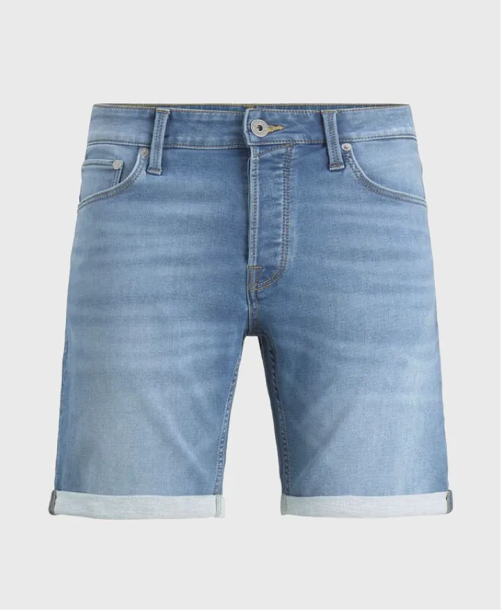 Jack Jones Rick Icon Denim Shorts Light Blue
