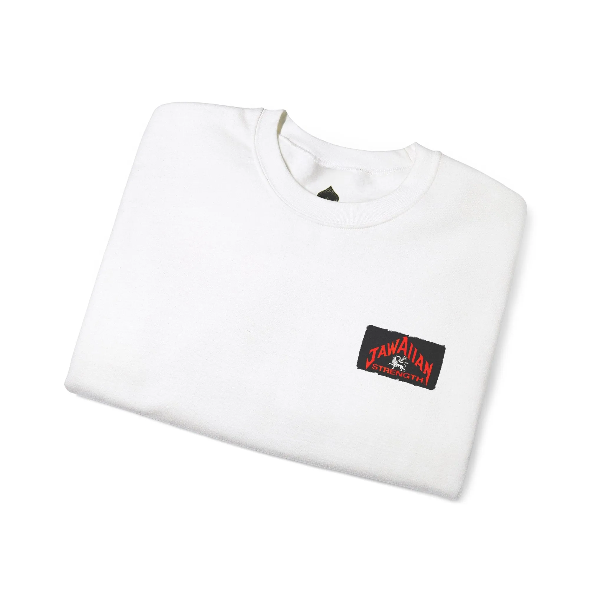 Jawaiian Strength Peace Jawaiian Style Vintage Design 90s New Print Unisex Heavy Blend™ Crewneck Sweatshirt