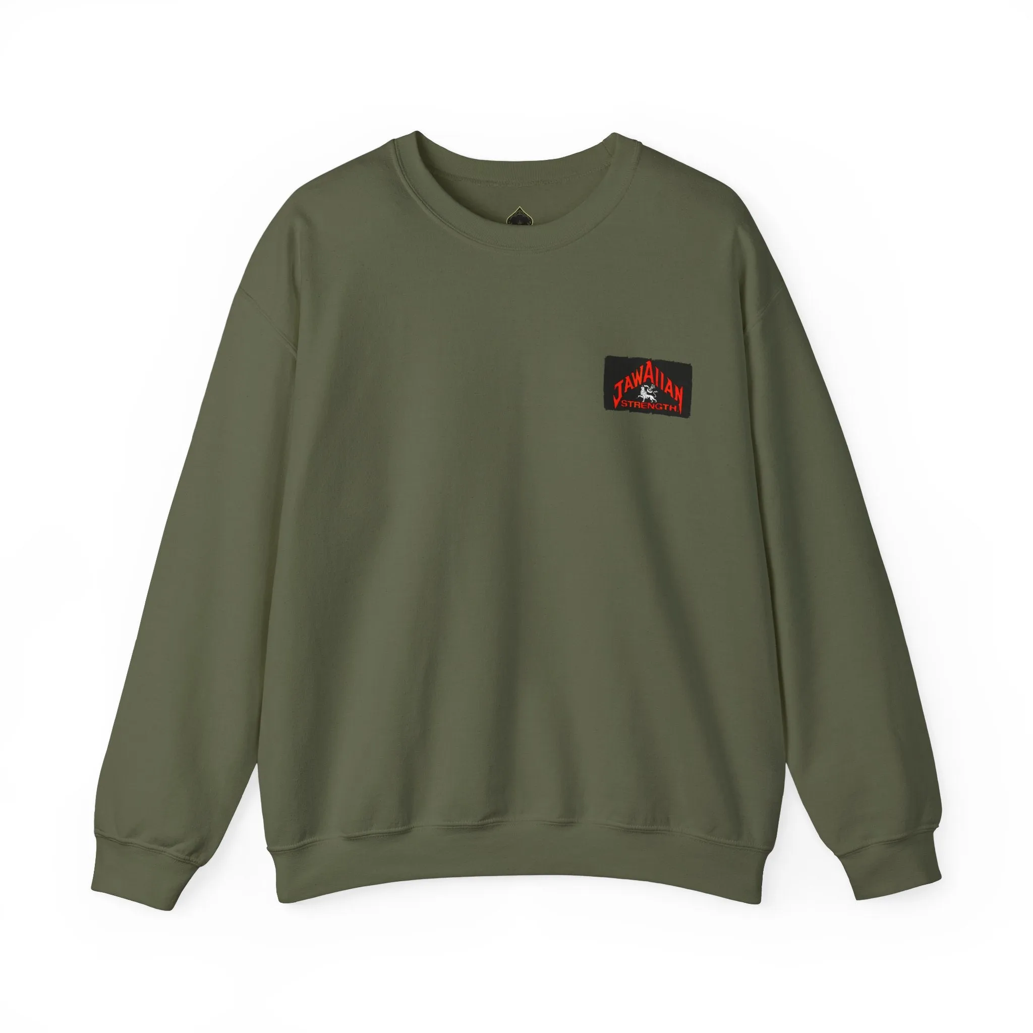 Jawaiian Strength Peace Jawaiian Style Vintage Design 90s New Print Unisex Heavy Blend™ Crewneck Sweatshirt