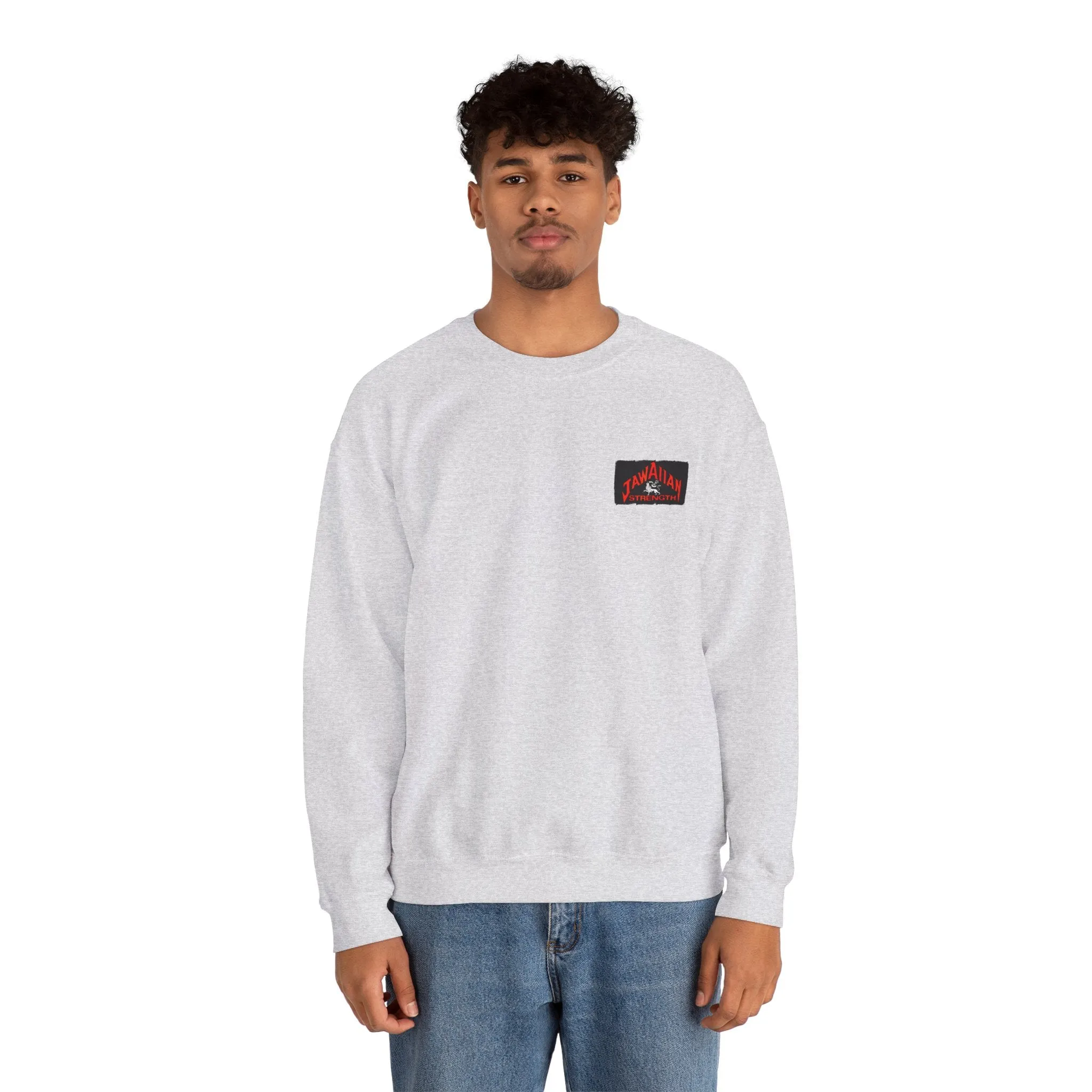 Jawaiian Strength Peace Jawaiian Style Vintage Design 90s New Print Unisex Heavy Blend™ Crewneck Sweatshirt