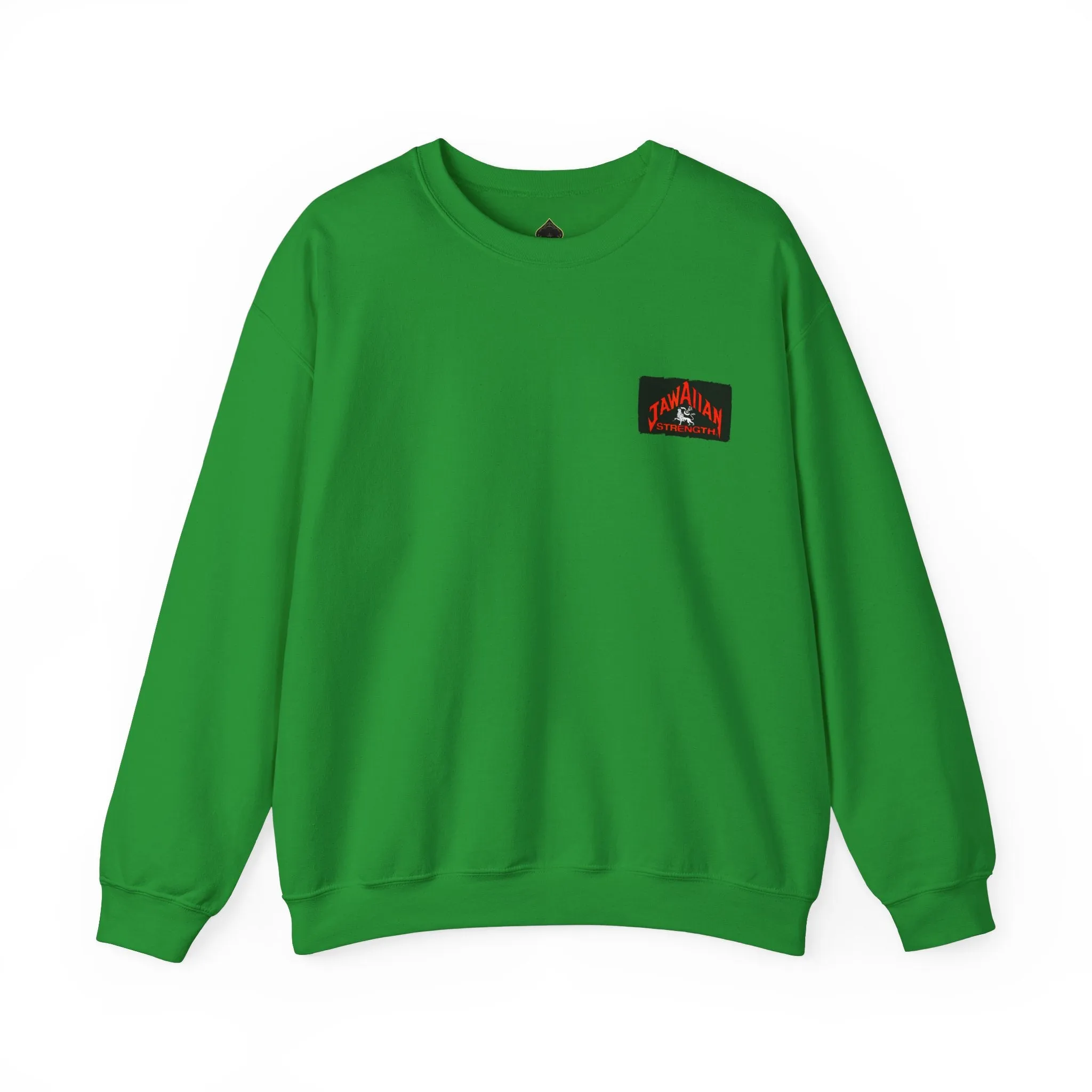 Jawaiian Strength Peace Jawaiian Style Vintage Design 90s New Print Unisex Heavy Blend™ Crewneck Sweatshirt