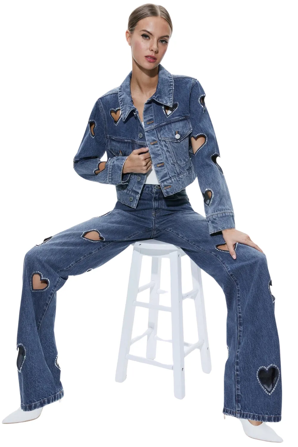 JEANS JEFF EMB OVSZD CRPD DENM J