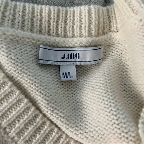 J.Ing Finnegan White Knit Pullover