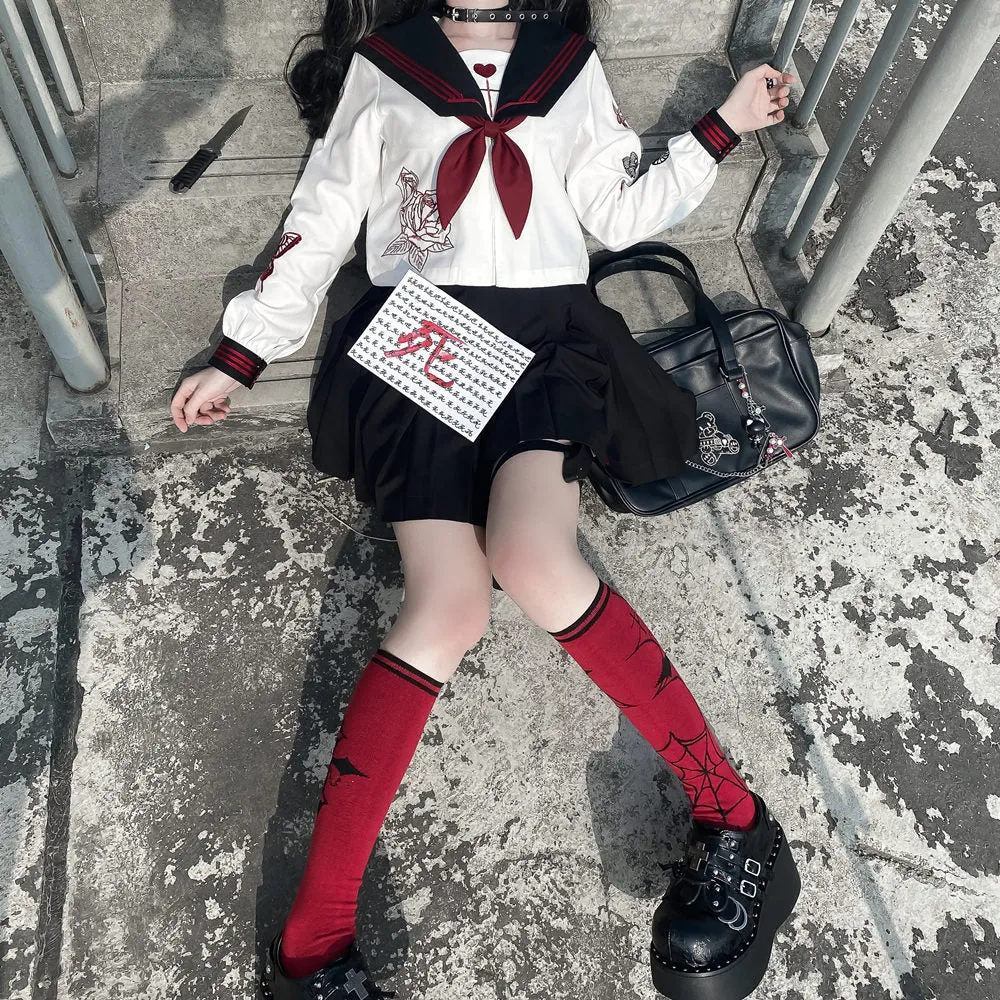 JK Sailor Uniform Heavy Industry Embroidery  yc28023