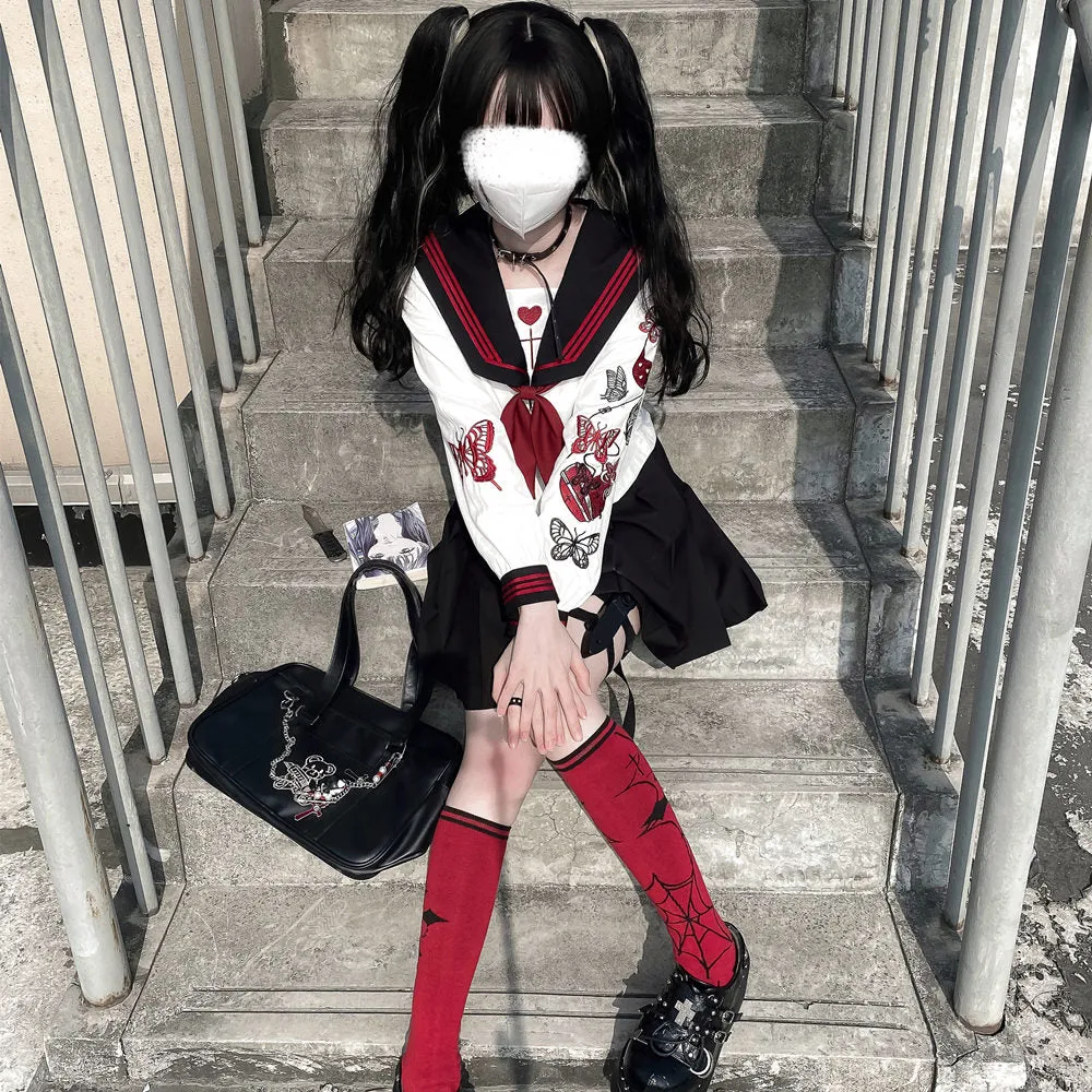 JK Sailor Uniform Heavy Industry Embroidery  yc28023