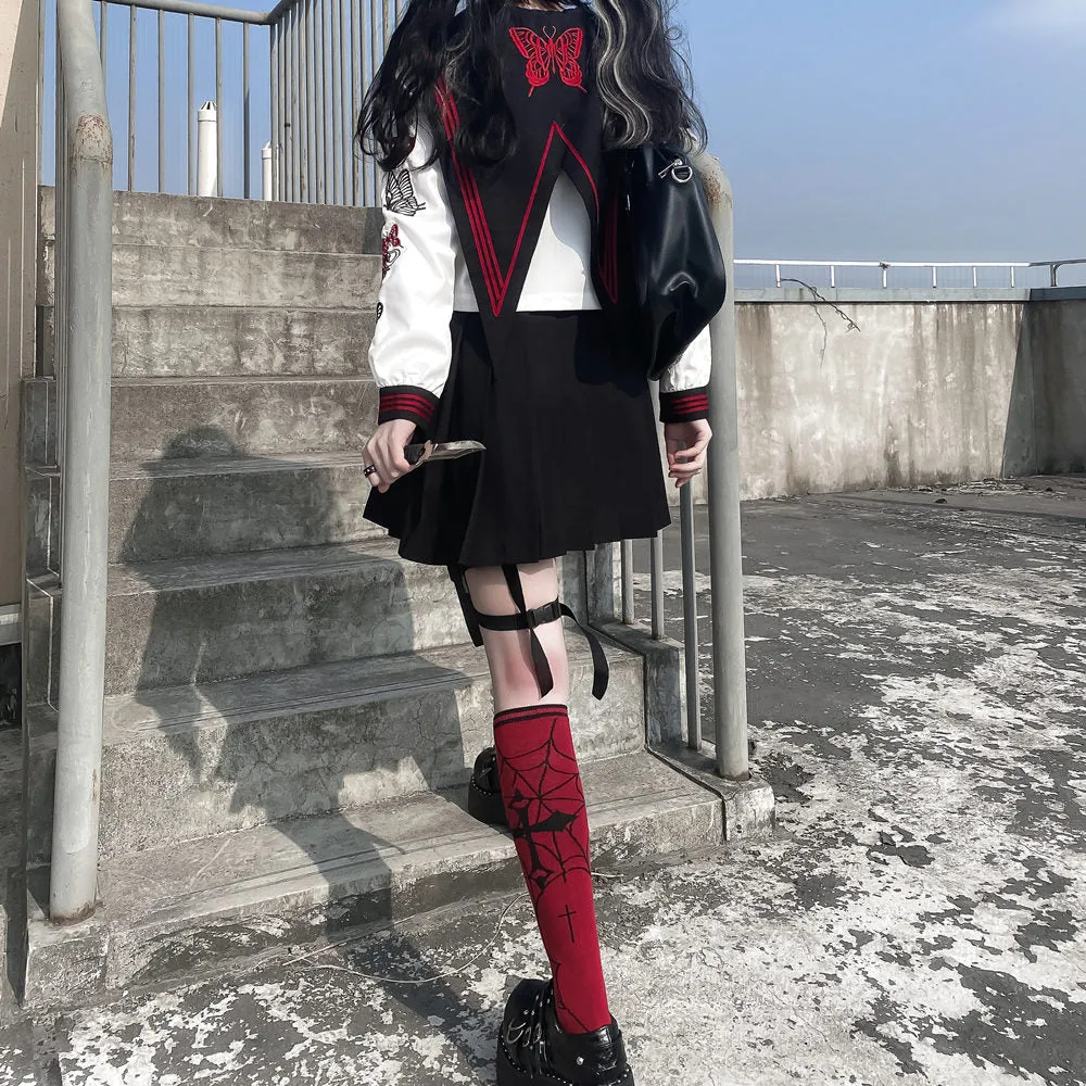 JK Sailor Uniform Heavy Industry Embroidery  yc28023