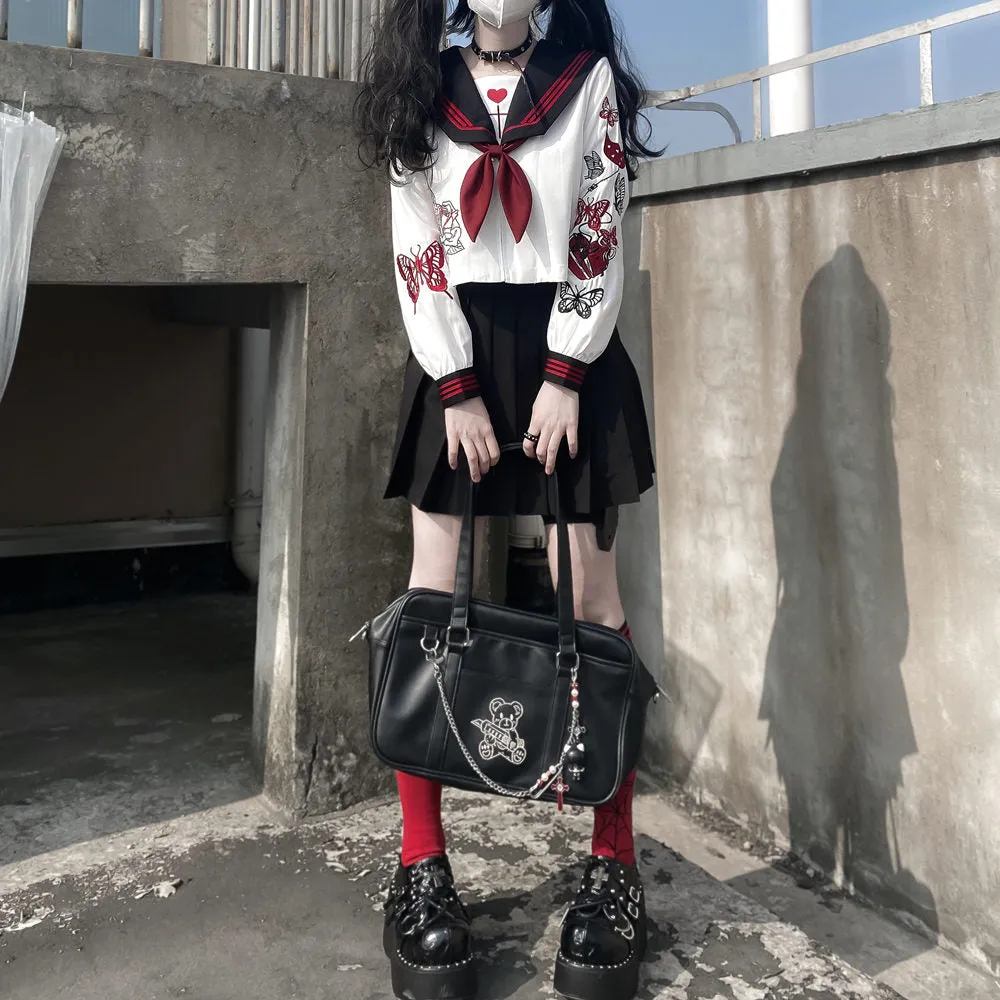 JK Sailor Uniform Heavy Industry Embroidery  yc28023