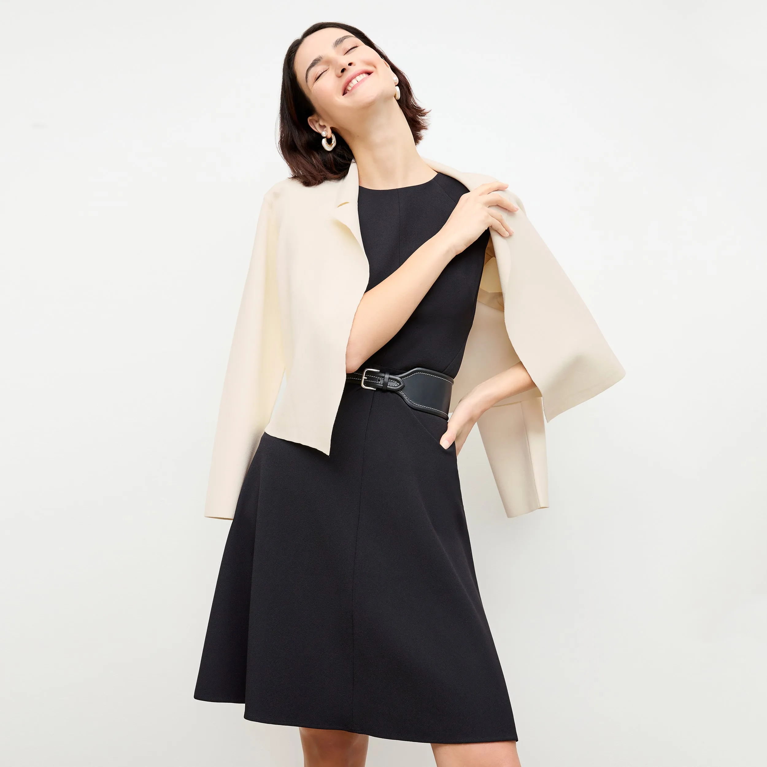 Jolie Lapel Jardigan :: Ivory