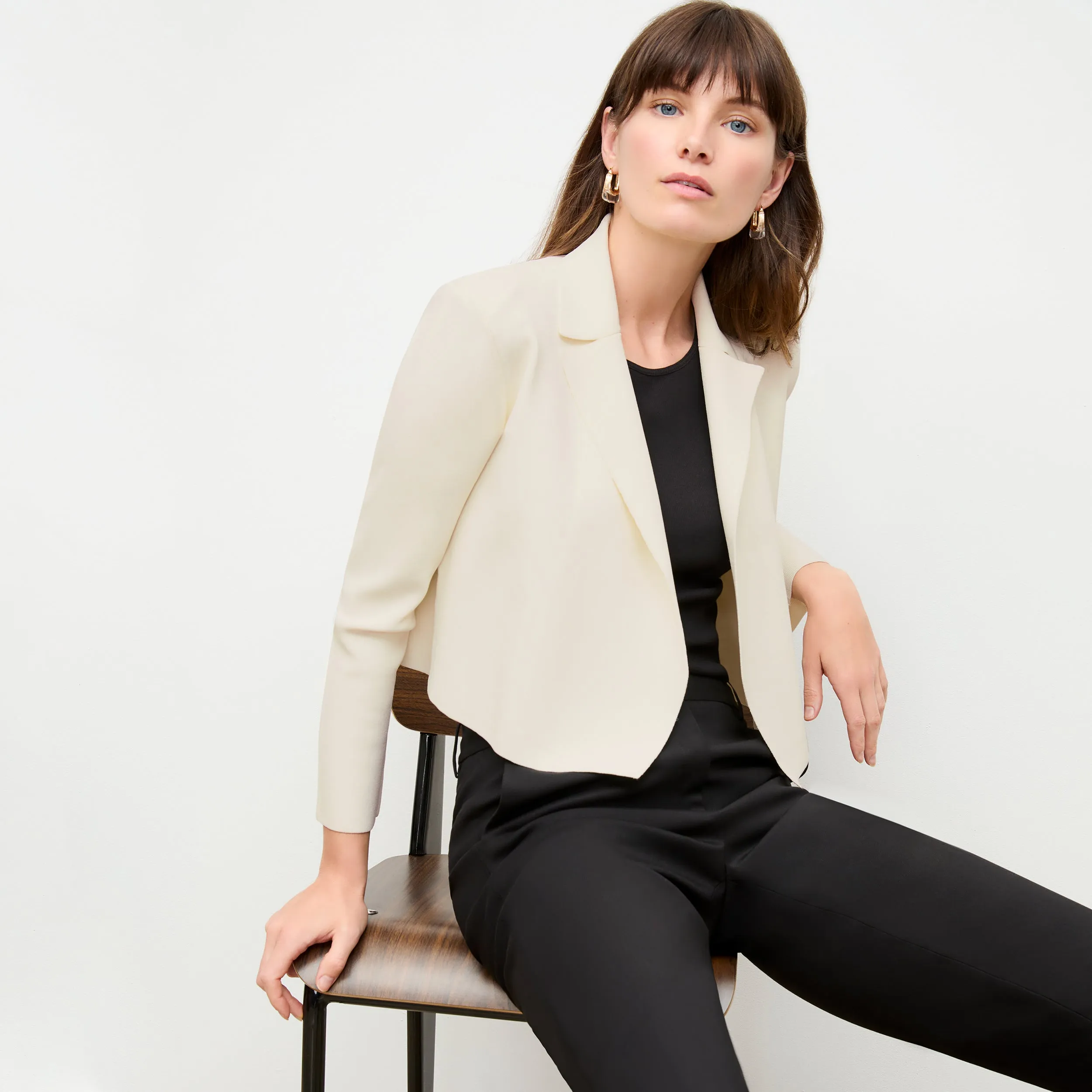 Jolie Lapel Jardigan :: Ivory