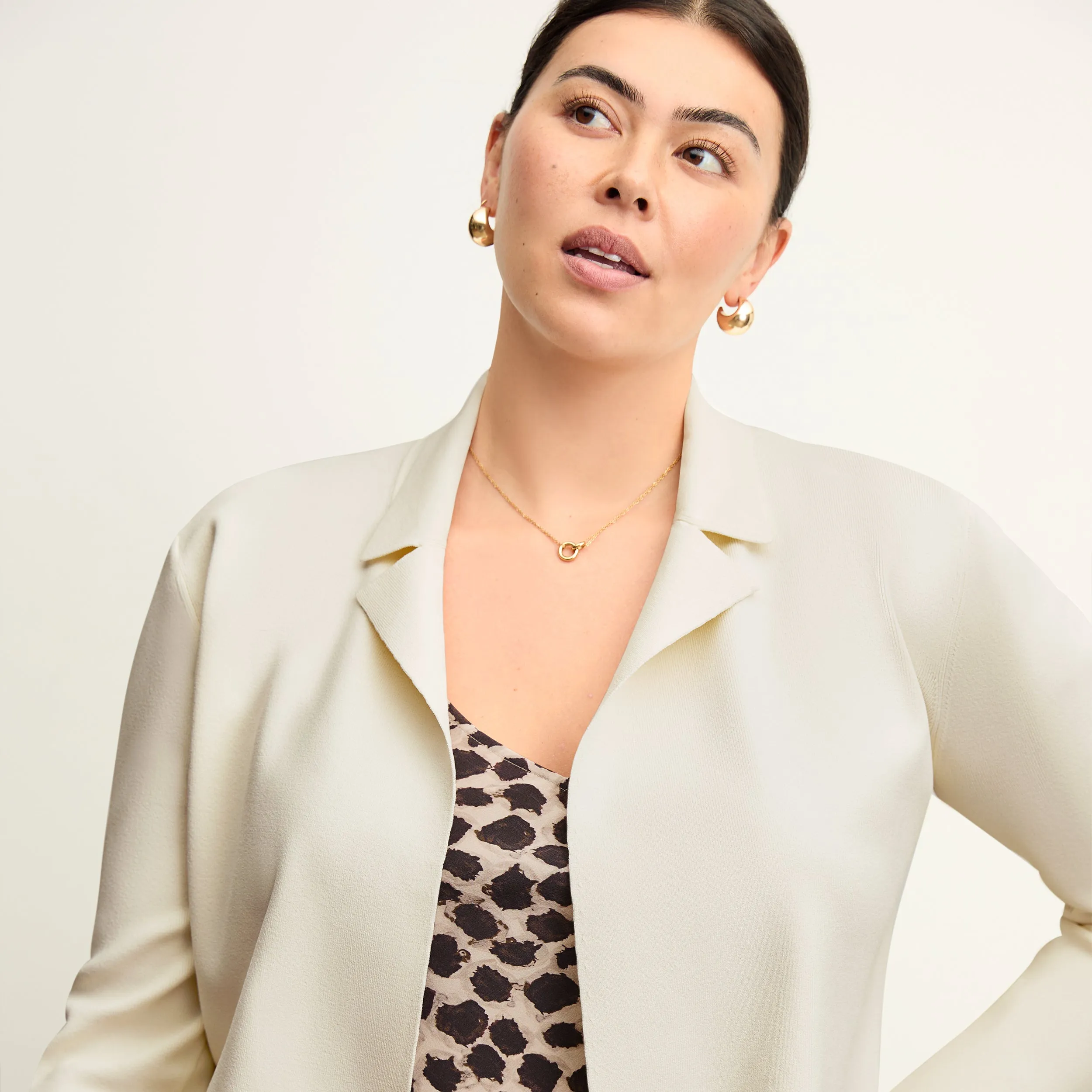 Jolie Lapel Jardigan :: Ivory